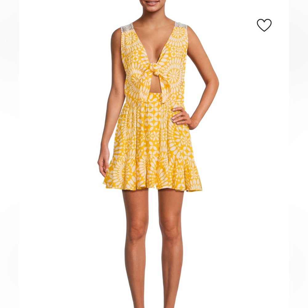Area Stars Luna floral crochet Mini Dress